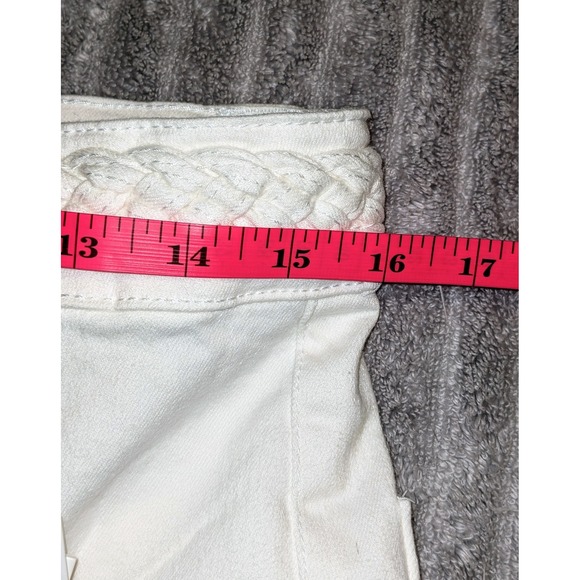 Oat New York Cropped White Flare Wide Leg Jeans - Picture 8 of 8